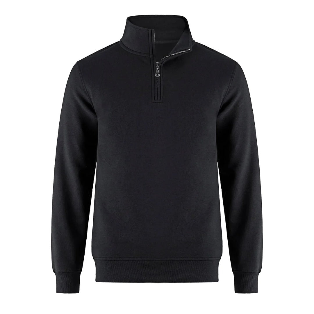 Cotton Fleece 1/4 Zip - Youth — Black