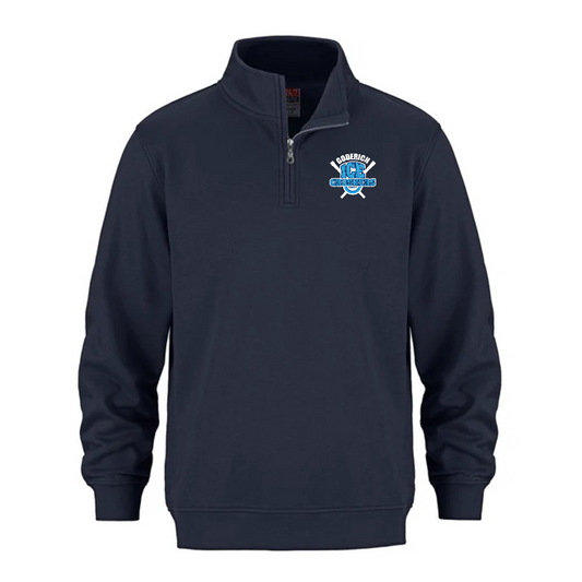 Cotton Fleece 1/4 Zip — Navy
