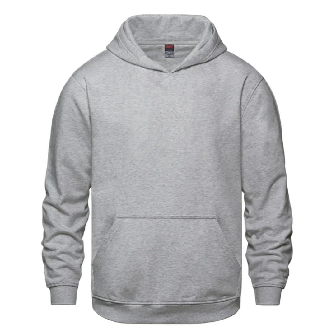 Cotton Fleece Hoodie - Youth — Athletic Heather Grey