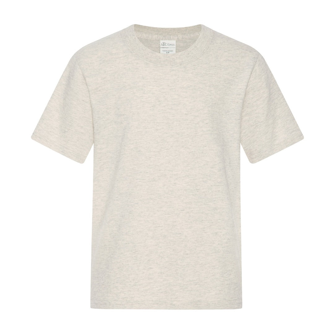 Cotton T-Shirt - Youth — Oatmeal Heather