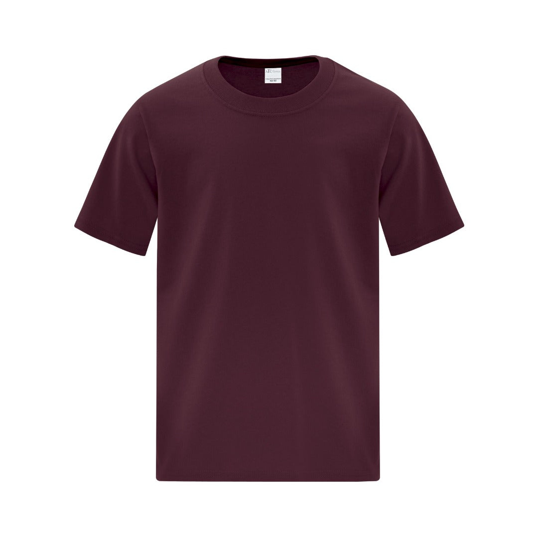 Cotton T-Shirt - Youth — Maroon