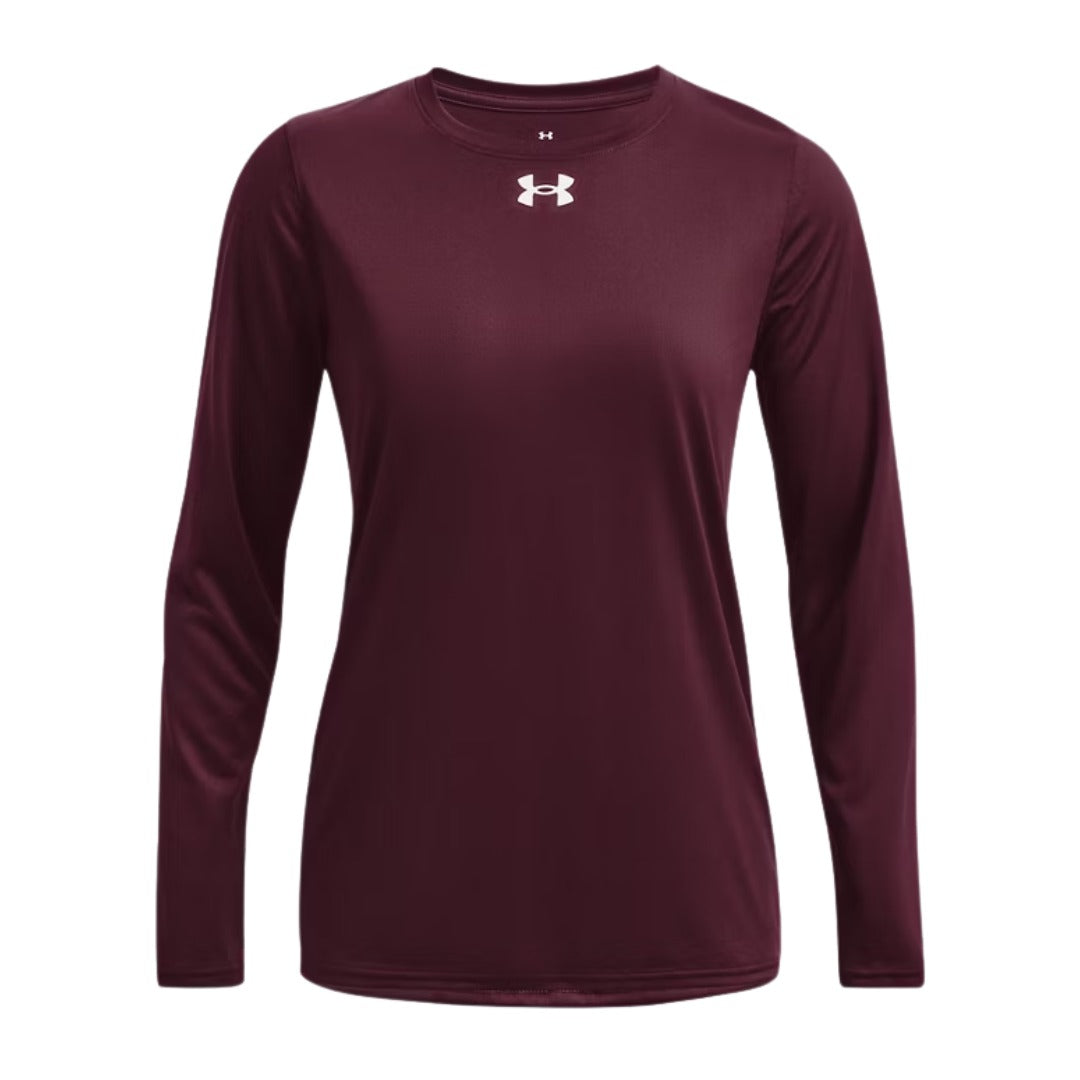 Tech Longsleeve - Womens — Maroon