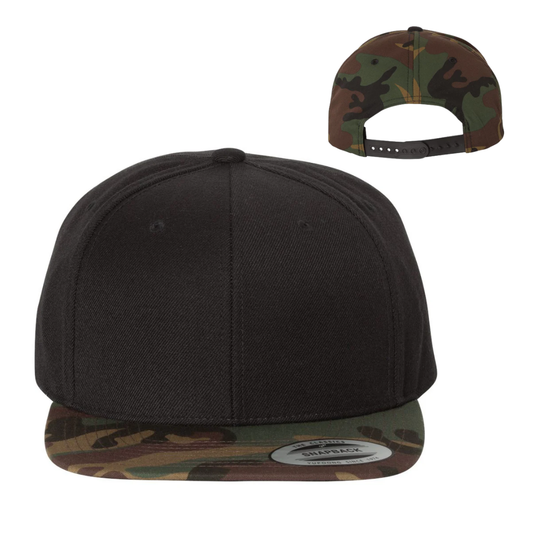 Premium Flat Bill Snapback Hat