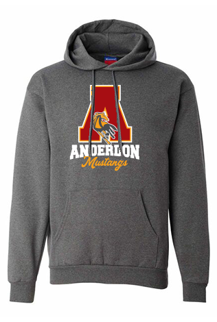 Cotton Fleece Hoodie - "A" Logo - Youth