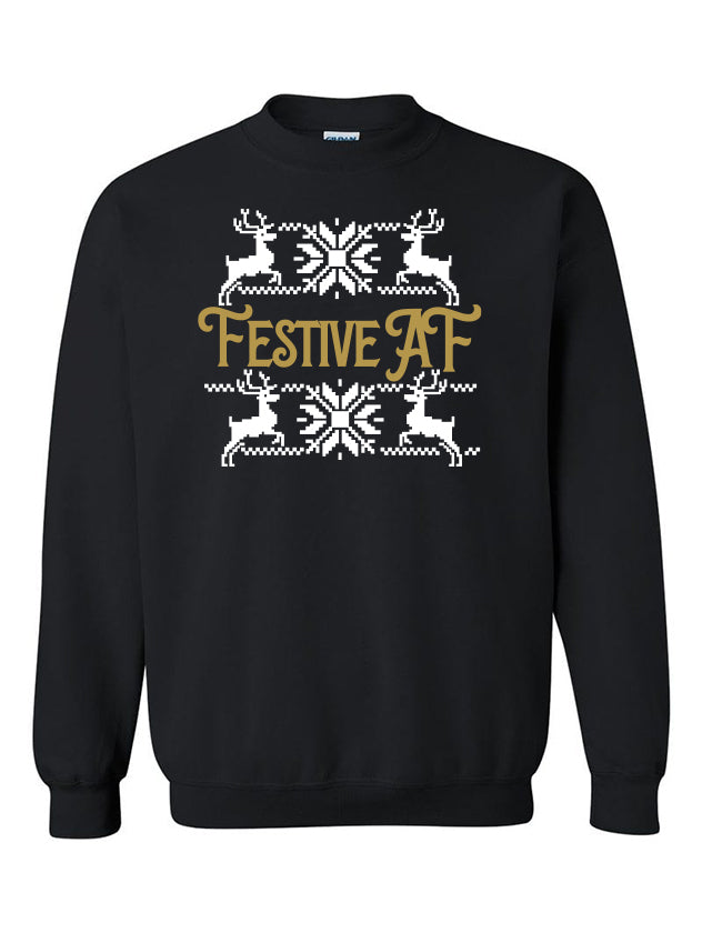 Festive AF Crewneck Sweater