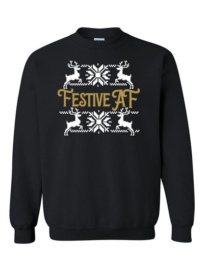 Festive AF Crewneck Sweater