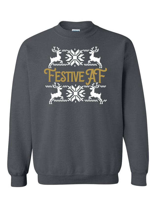 Festive AF Crewneck Sweater