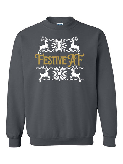 Festive AF Crewneck Sweater