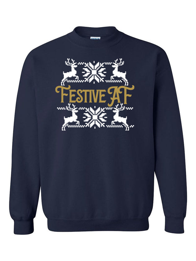 Festive AF Crewneck Sweater