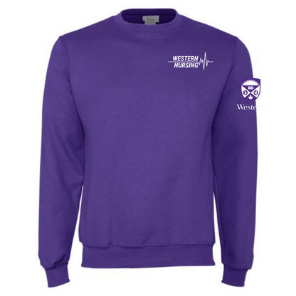 Cotton Fleece Crewneck - Left Chest Logo