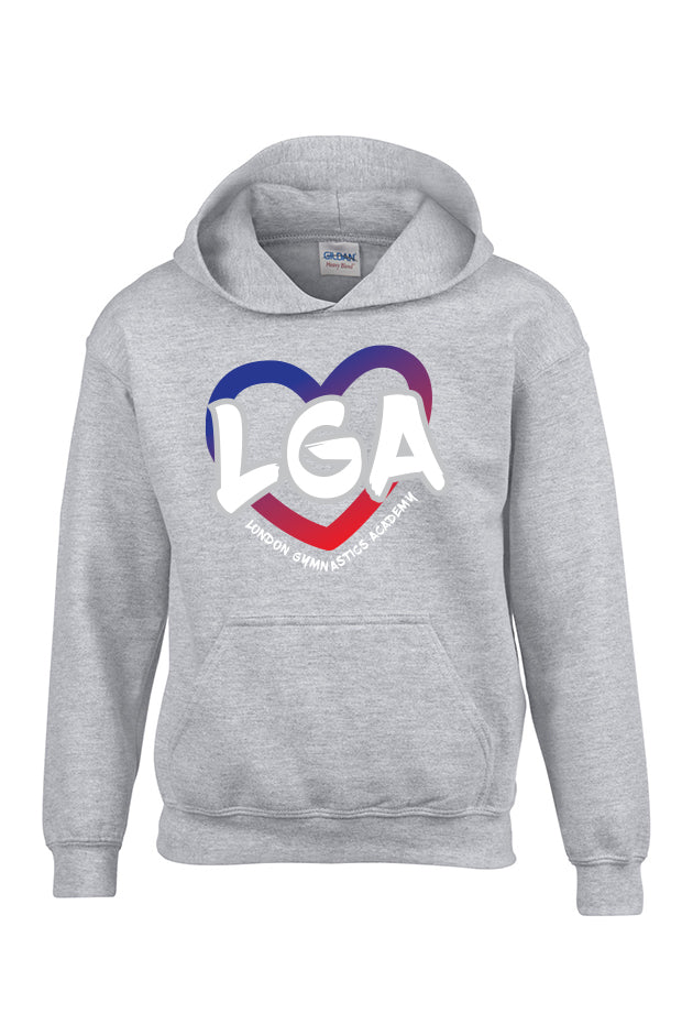 Cotton Hoodie - Heart Logo - Youth
