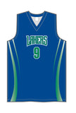 Custom Huron Lakers Basketball Jersey