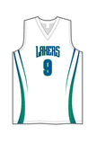 Custom Huron Lakers Basketball Jersey - Youth