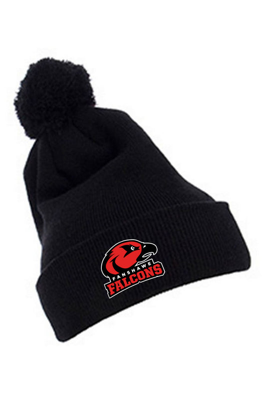 Pom Pom Cuffed Winter Toque