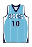Custom Sixers Basketball Jersey - Youth
