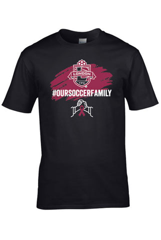 #OURSOCCERFAMILY T Shirt - Fundraiser - Youth