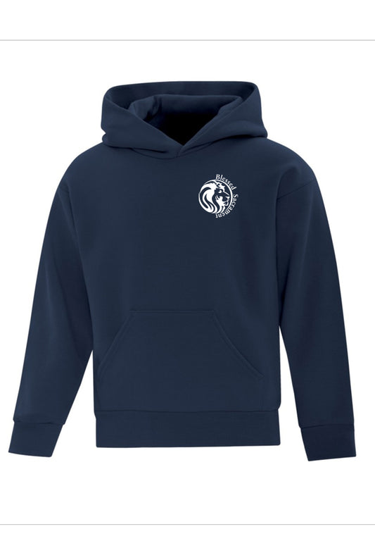 Cotton Fleece Hoodie - Embroidered - Youth